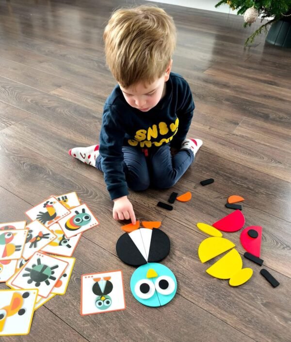 Medinė Montessori metodikos dėlionė