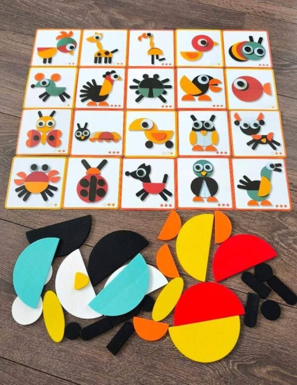 Medinė Montessori metodikos dėlionė