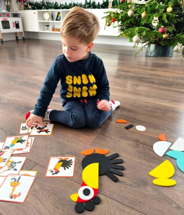 Medinė Montessori metodikos dėlionė