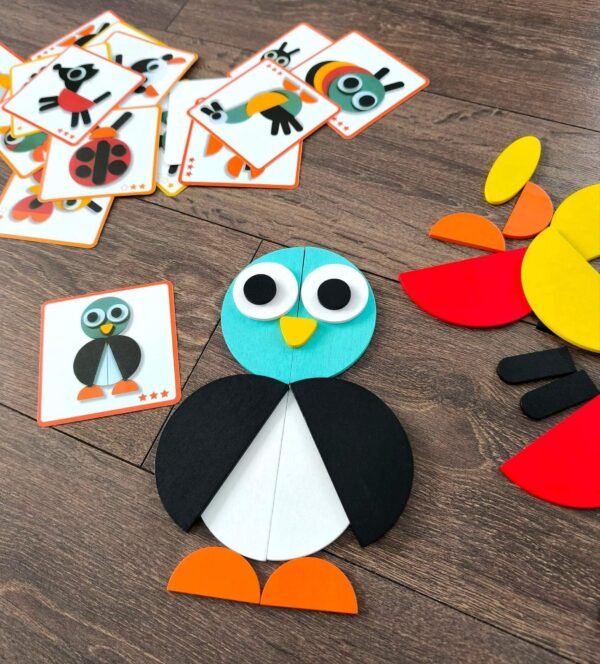 Medinė Montessori metodikos dėlionė