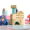 Kaladėlių rinkinys miestui statyti (100 dalių)