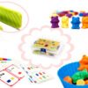 Montessori metodikos edukacinis Meškiukų rinkinys