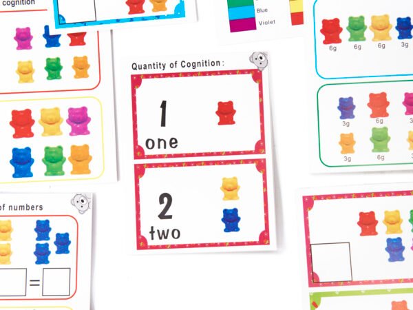 Montessori metodikos edukacinis Meškiukų rinkinys