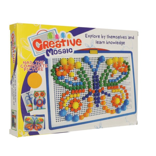 Puzzle-pinezki-grzybki-296szt-109881 Mozaikos rinkinys (296 detalės)