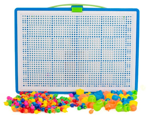 Puzzle-pinezki-grzybki-296szt-61125 Mozaikos rinkinys (296 detalės)