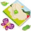 Montessori metodikos dėlionė Drugelis