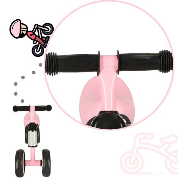 Rowerek-Trike-Fix-Tiny-czterokolowy-biegowy-rozowy-133800 Pirmieji balansiniai dviratukai