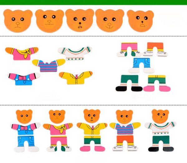 Edukacinė dėlionė Meškiukų šeimyna