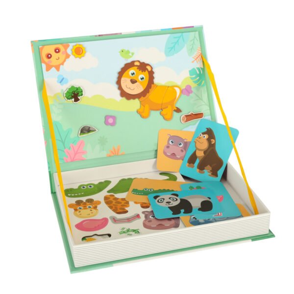 Magnetic-puzzle-animals-safari-47el-146172 Magnetinė dėlionė dėžutėje Gyvūnai