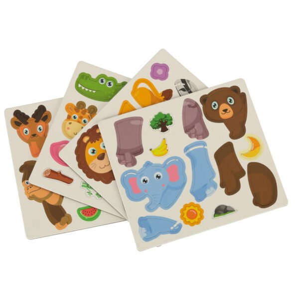 Magnetic-puzzle-animals-safari-47el-146174 Magnetinė dėlionė dėžutėje Gyvūnai