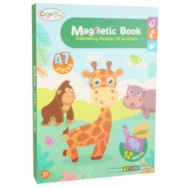 Magnetic-puzzle-animals-safari-47el-146177 Magnetinė dėlionė dėžutėje Gyvūnai