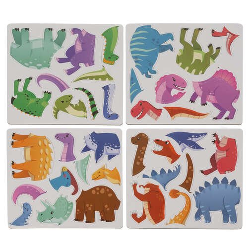 Magnetinė lenta ir dėlionė Dinozaurai