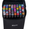 Markery-dwustronne-alkoholowe-w-etui-48-podstawka-107634(2) Dvipusiai markeriai (48 vnt.)