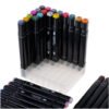 Markery-dwustronne-alkoholowe-w-etui-48-podstawka-107636(2) Dvipusiai markeriai (48 vnt.)