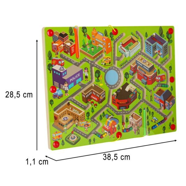 Medinis magnetinis labirintas Miestas
