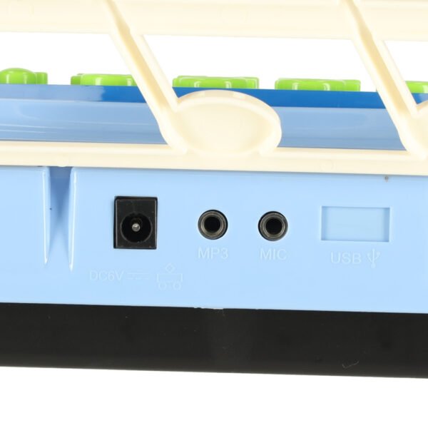 Keyboard-dla-dzieci-pianinko-interaktywne-organki-37-klawiszy-mikrofon-statyw-niebieskie-173062 Interaktyvus mėlynas pianinas su mikrofonu