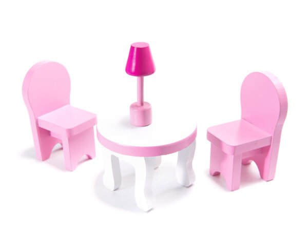 Domek-drewniany-dla-lalek-Rozowa-Willa-70cm-LED-83653(1) Medinis lėlių namelis su LED apšvietimu