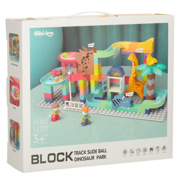 Konstruktorius - rutuliukų trasa su gyvūnais