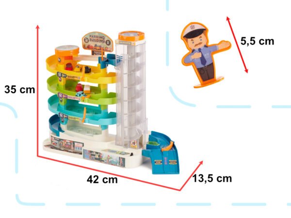 4 aukštų parkingas su elektriniu keltuvu