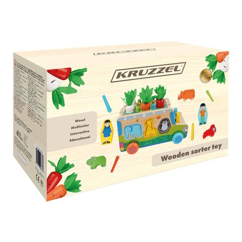 Medinė rūšiuoklė - autobusas