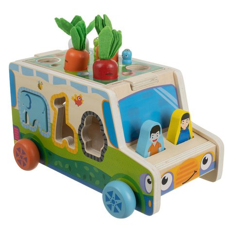 Medinė rūšiuoklė - autobusas
