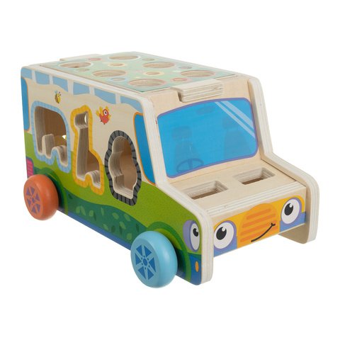 Medinė rūšiuoklė - autobusas