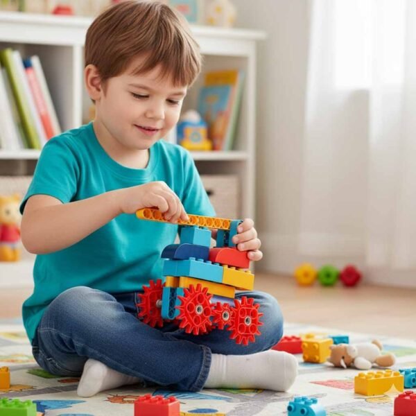 STEAM konstruktorius su varikliuku (116 dalių)