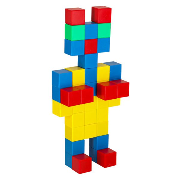 Magnetinių kaladėlių rinkinys (64 dalių)