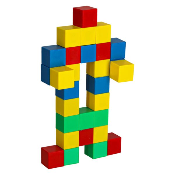 Magnetinių kaladėlių rinkinys (64 dalių)