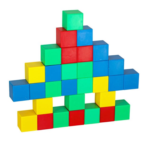 Magnetinių kaladėlių rinkinys (64 dalių)