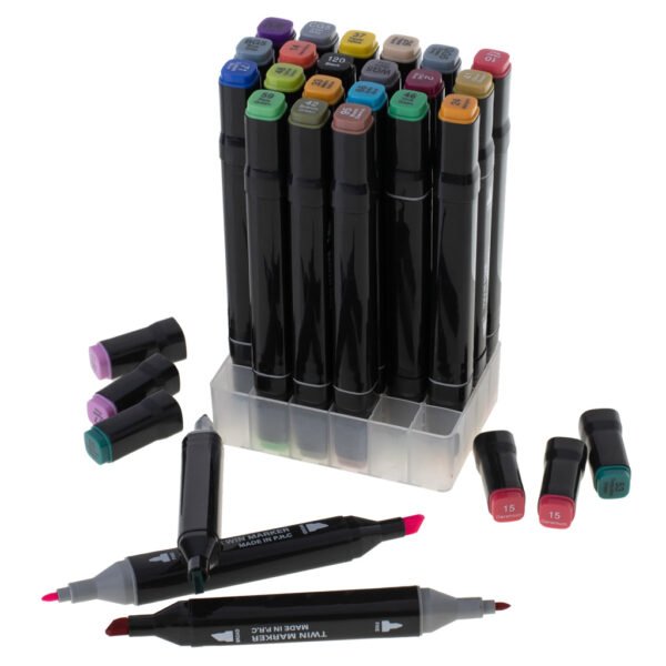 Dvipusiai markeriai (24 vnt.)