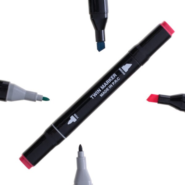 Dvipusiai markeriai (24 vnt.)