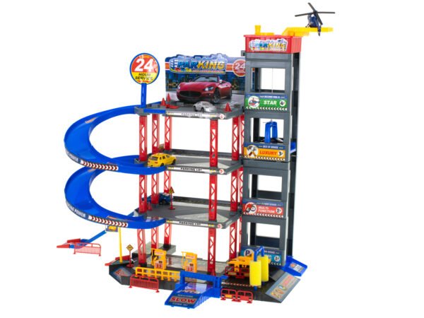 Daugiaaukštis parkingas su degaline ir plovykla