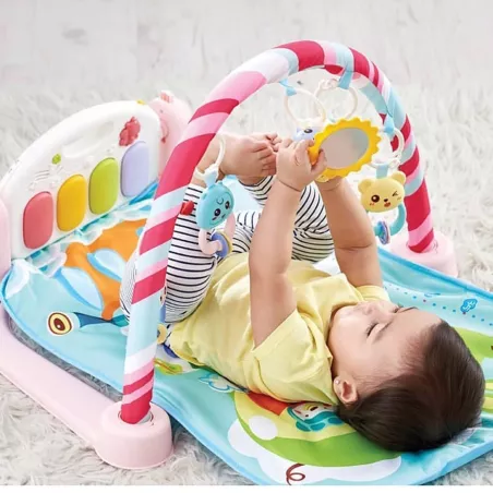 Lavinamasis kilimėlis su pianinu (rožinės spalvos)