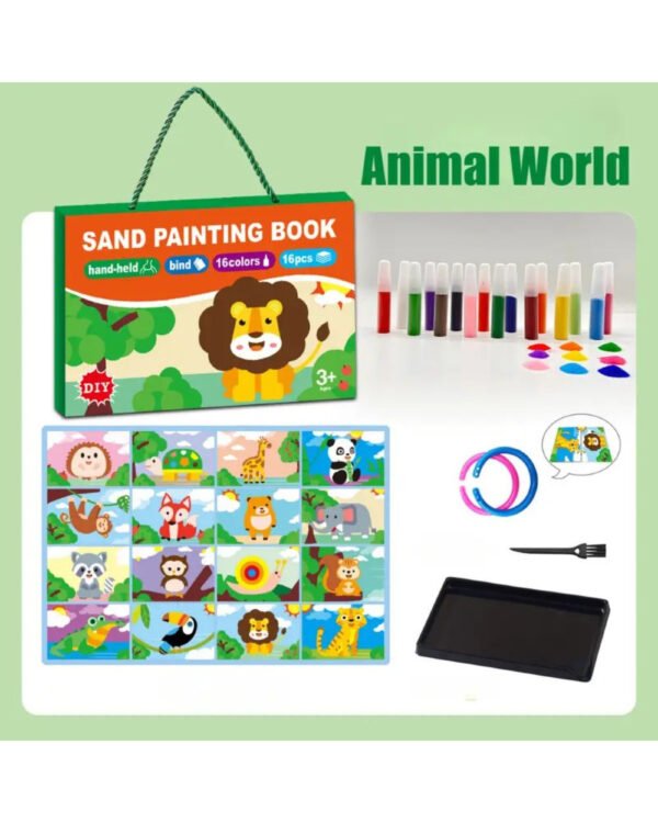 Piešimas smėliu Gyvūnėliai