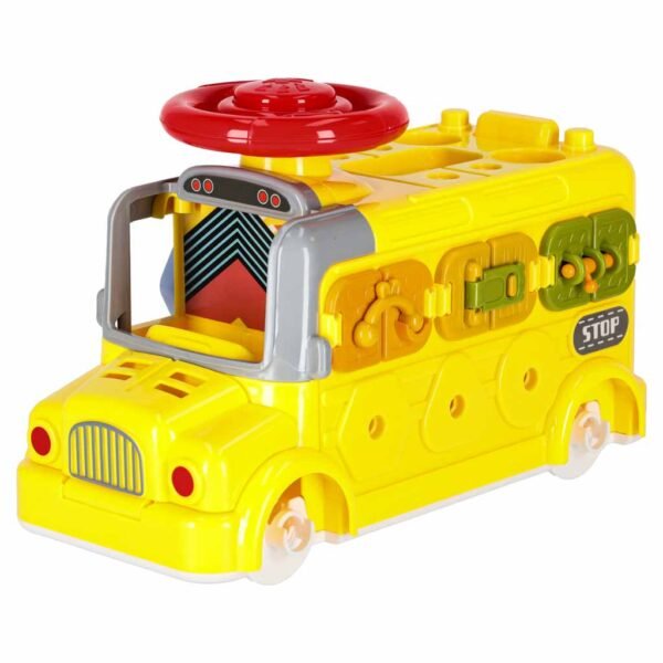 Edukacinis autobusas - konstruktorius vaikams (55 dalys)