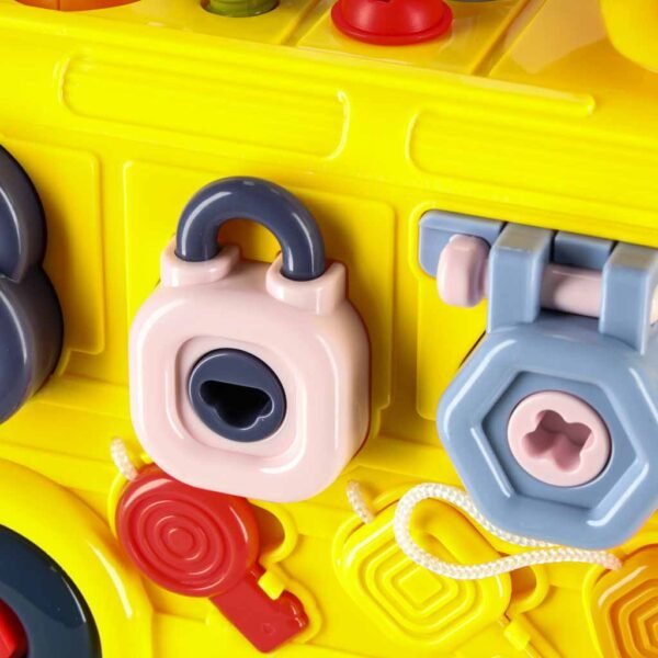 Edukacinis autobusas - konstruktorius vaikams (55 dalys)