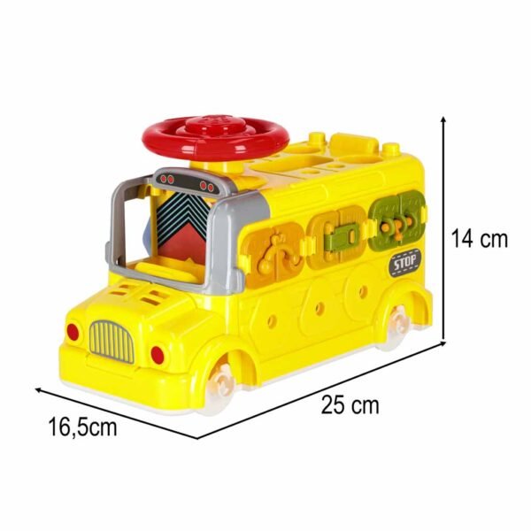 Edukacinis autobusas - konstruktorius vaikams (55 dalys)