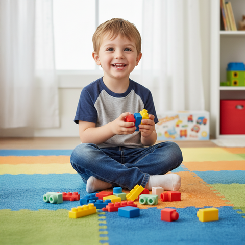 Minkštos sensorinės kaladėlės vaikams (30 vnt.)