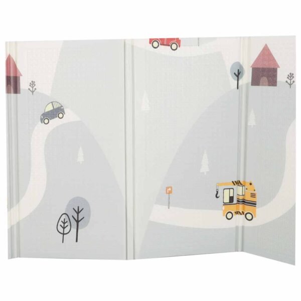 Sulankstomas dvipusis putplasčio kilimėlis Gatvės/oro balionai (200x150x1cm)