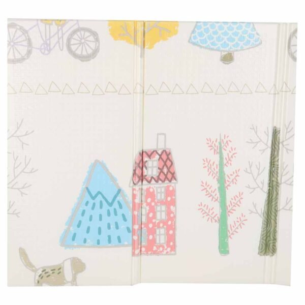 Sulankstomas dvipusis putplasčio kilimėlis Medžiai/meškos (200x150x1cm)