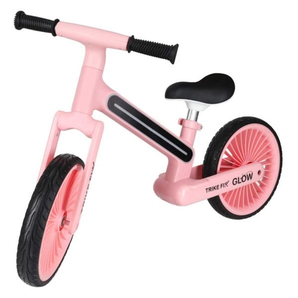 Šviečiantis balansinis dviratukas (rožinės spalvos)