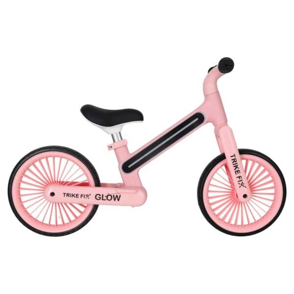 Šviečiantis balansinis dviratukas (rožinės spalvos)