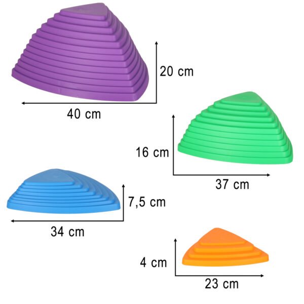 Balansavimo akmenys - sensorinis takelis (11 dalių)
