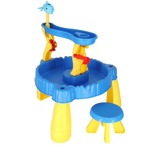 Vandens žaidimų staliukas su smėlio zona ir fontanu