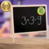 Medinė magnetinė dvipusė piešimo lenta su priedais