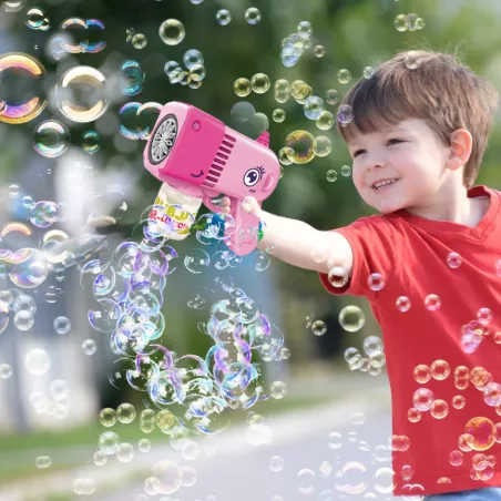 Muilo burbulų pistoletas Vienaragis su šviesos efektais