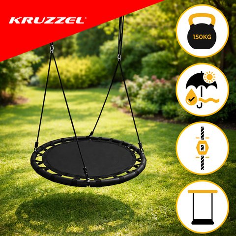 Sūpynės Gandro lizdas (juoda spalva)