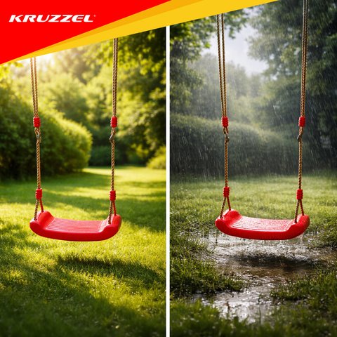 Vaikiškos platikinės sūpynės (raudonos spalvos)