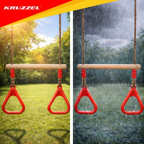 Vaikiškos sūpynės ir gimnastikos trapecija (2in1)